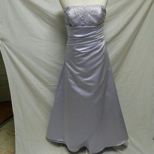Davids Bridal formal gown lavender lilac color